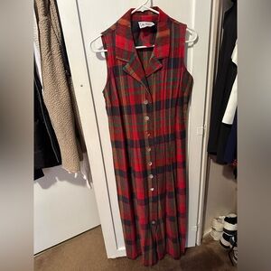 Retro Plaid Dress